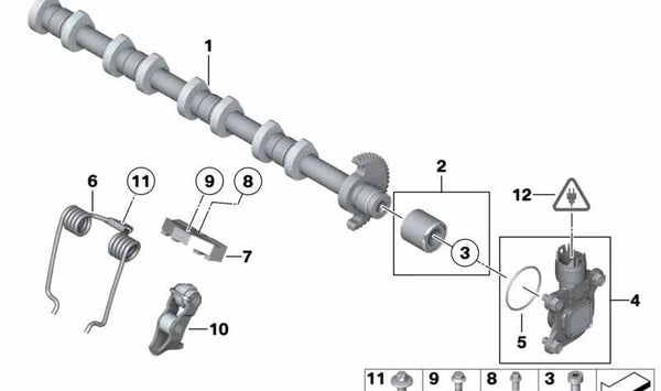 Tornillo cilíndrico para BMW Serie 1 E81, E82, E87, E88, Serie 3 E46, E90, E91, E92, E93, Serie 5 E60, E61, Serie 6 E63, E64, Serie 7 E65, E66, X1 E84, X3 E83, X5 E53, E70, Z4 E85, MINI R55, R56, R57, R58, R59, R60, R61 (OEM 07119903465). Original BMW.