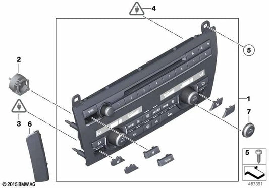 Juego de reparación para BMW F07, F07N (OEM 61319328421). Original BMW