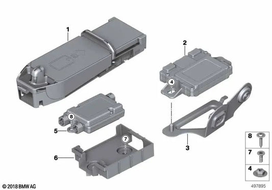 Cargador para BMW F20N, F21N, F22, F22N, F23, F23N, F87, F87N, F30N, F31N, F34N, F35N, F80N, F32, F32N, F33, F33N, F36, F36N, F82N, F83, F83N, I15 (OEM 84105A58906). Original BMW