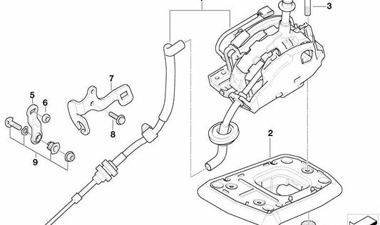 Supporto di rinforzo OEM 24503417145 per BMW E83. BMW originale.