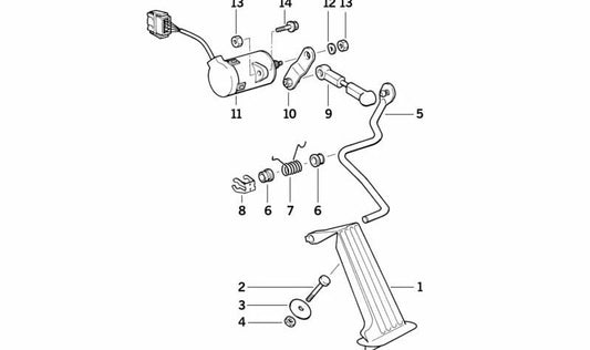 Kit de réparation de printemps pour la série BMW 3 E36 (OEM 35419068655). BMW d'origine