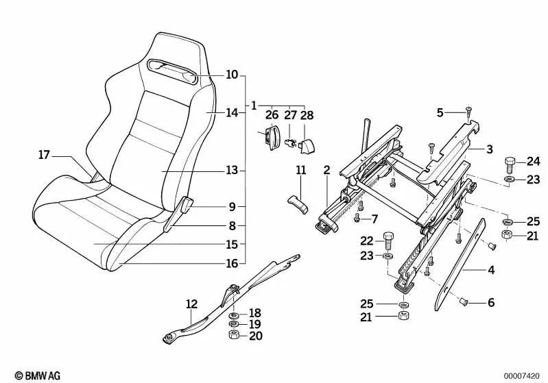 Cubierta izquierda para BMW Serie 3 E30 (OEM 52102233155). Original BMW