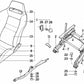 Manilla izquierda para BMW E21, E30, E12, E28, E24, E23 (OEM 52101873447). Original BMW