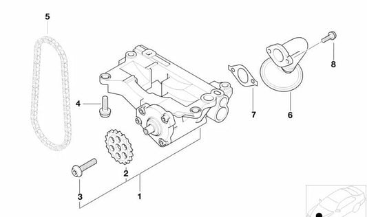 Junta de motor sin amianto OEM 11412247885 para BMW E46, E39, E38, E65, E83, E53. Original BMW.