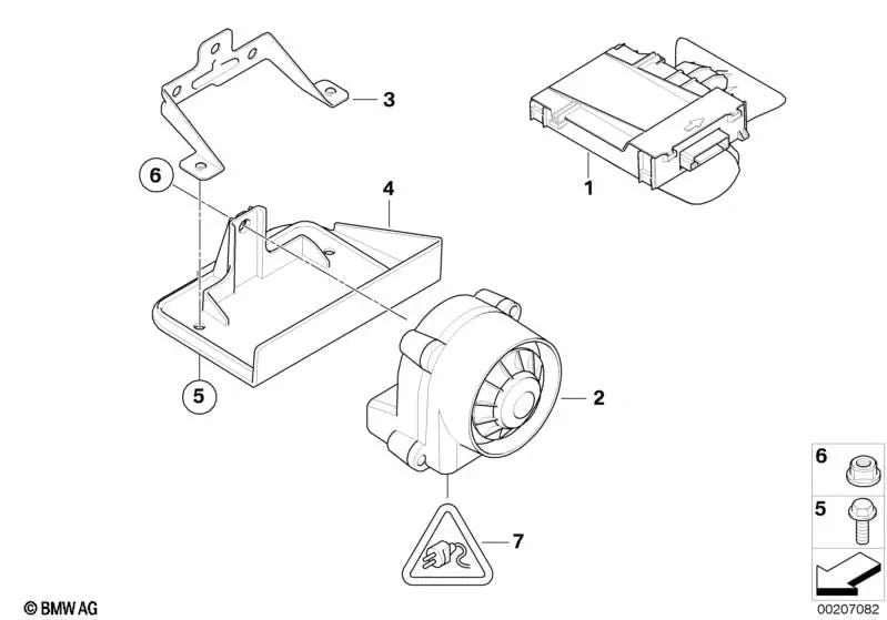 Módulo de ultrasonido para BMW Serie 3 E91, E91N X1 E84 (OEM 65759260874). Original BMW.