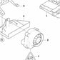 Soporte para sirena de emergencia OEM 65756940124 para BMW E81, E82, E87, E90, E91, E92, E84. Original BMW.