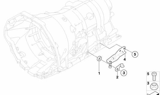 Soporte de cambio automático OEM 24147588758 para BMW F01, F02, E70, E71. Original BMW.