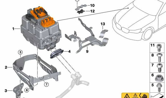 Cojín de Espuma para BMW Serie 3 G20, G21, Serie 5 G30, G31, G38, Serie 7 G11, G12, X3 G01, X5 G05 (OEM 61136808033). Original BMW