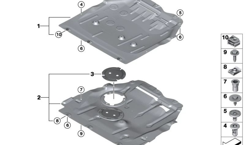 Cabrecárter OEM 51758498397 per BMW U06, U11, U10, U25. BMW originale.