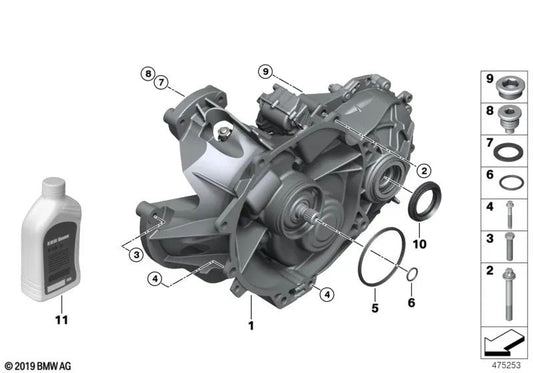 Caja de cambios eléctrica para BMW I01 (OEM 27208681531). Original BMW.