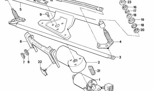 Consola para BMW Serie 6 E24 (OEM 61611371922). Original BMW