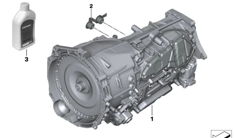 ATF 8 para BMW Serie 3 G20N, G21N, Serie 4 G22N, G23N, G26N, Serie 5 G60, G61, G68, G90, Serie 7 G70, X3 G45, X5 F95N, G05N, G18N, X6 F96N, G06N, X7 G07N, XM G09 (OEM 83225A28F03). Original BMW.