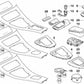 Zierleisten-Set aus Walnussholz für BMW 3er E90, E90N, E91, E91N (OEM 51167129547). Original BMW.