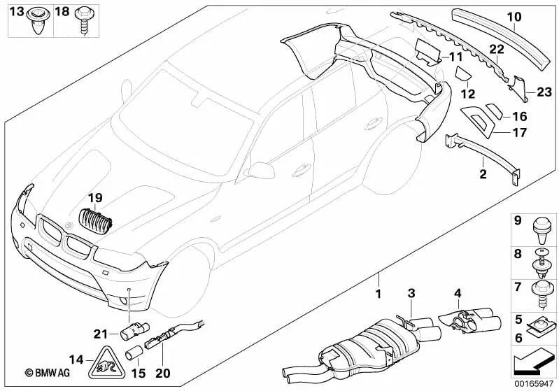 Einzelleiterabdichtung for BMW 7 Series E38, X3 E83N (OEM 61138366245). Genuine BMW