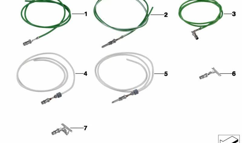 Conector eléctrico redondo 2.5 OEM 61135A07B73 con cable para BMW (E81, E82, E87, E88, F20, F21, E30, E36, E46, E90, E91, E92, E93, F30, F31, F34, F35, F32, G26, E34, E39, E60, E61, F07, F10, F11, F18, F90, G30, G31, G38, E63, E64, F06, F12, F13, G3