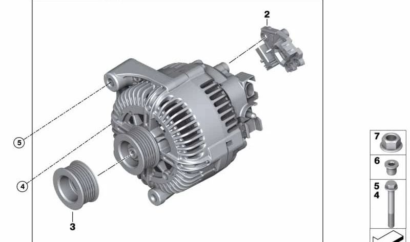 Kurbelwellenscheibe OEM 12317801125 für BMW E70, E71. Original BMW.