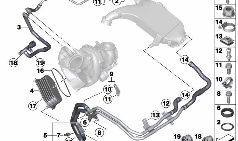 Profildichtung für BMW 5er F10, F11, 7er F01N, F02N, X5 E70N, F15, X6 E71, F16 (OEM 11538519881). Original BMW