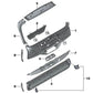 Untere Heckklappenabdeckung für BMW X5 F95, G05, G18 X7 G07 Serie (OEM 51497479063). Original BMW