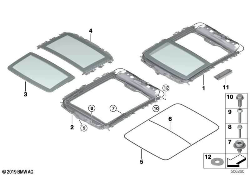 Tornillo hexagonal para BMW E60, E60N, F07, F07N, E65, E66 (OEM 07147131047). Original BMW.