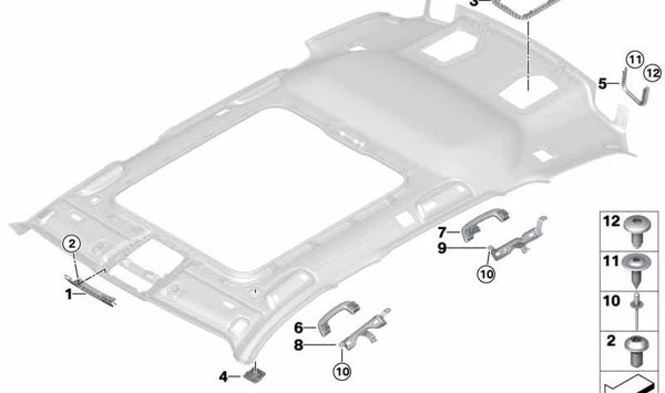 Rejilla de Altavoz HiFi Izquierda para BMW Serie 3 G21, G21N (OEM 51436997481). Original BMW