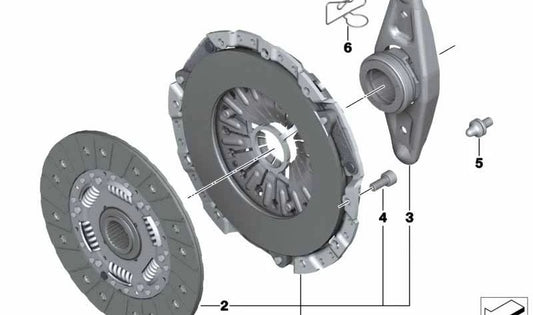 Kit de embrague OEM 21207580691 para BMW E81, E82, E87, E88, E90, E91, E92, E93, E60, E61, F10, F11, F25. Original BMW.