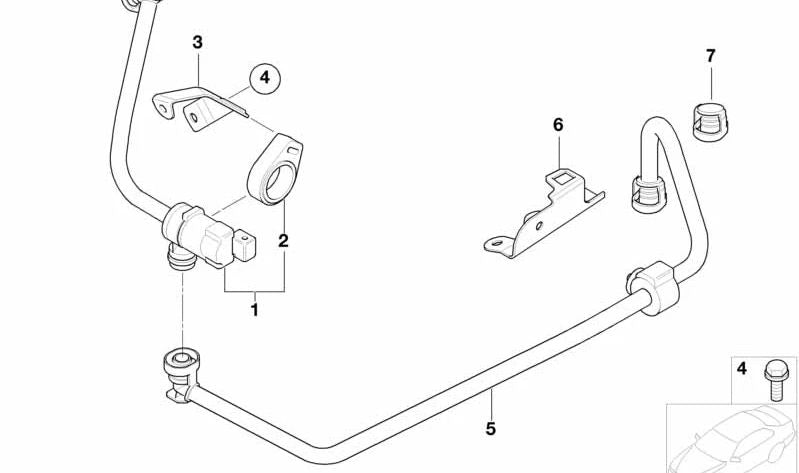 Tank Vent Valve Bracket for BMW 1 Series E81 E87, 2 Series F22 F23, 3 Series E90 E92 F30 F80, 4 Series F32, 5 Series F10 F11, 6 Series F12 F13, 7 Series F01 F02, X5 E53 F15 (OEM 13907509975). Original BMW