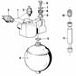 Acumulador de presión del sistema de frenos OEM 34331162054 para BMW E28, E24, E23, E32. Original BMW.