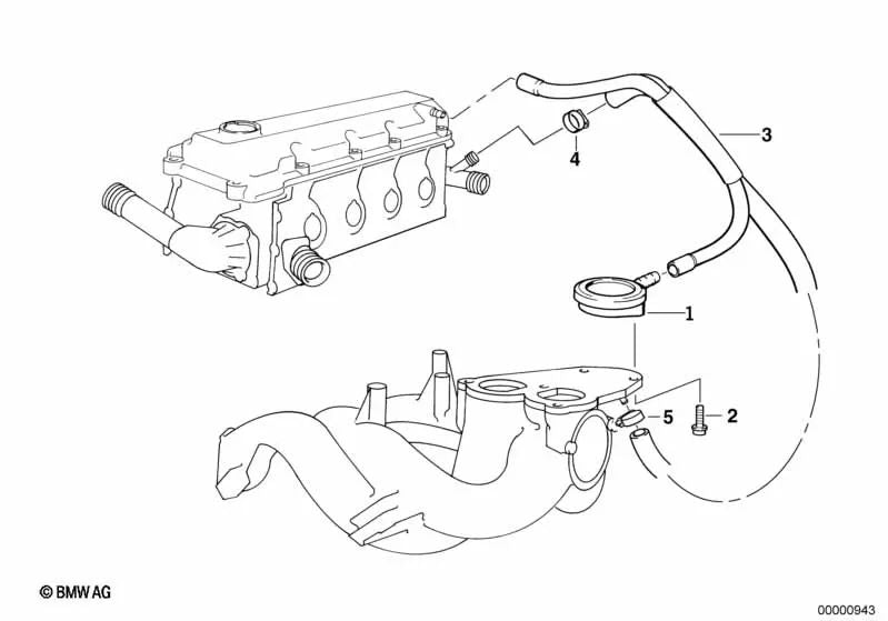 Zylinderschraube mit Unterlegscheibe für BMW E36, E46, E34, E32, K41, K30 (OEM 07119900678). Original BMW