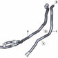 Tubo de Retorno del Motor del Radiador para BMW Serie 1 E81, E82, E87, E87N, E88, Serie 3 E90, E90N, E91, E91N, E92, E92N, E93, E93N, X1 E84 (OEM 64216951946). Original BMW.