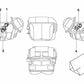 Small -Teile -Kit und Lufteinstellungshebel OEM 64118362933 für BMW E36. Original BMW.