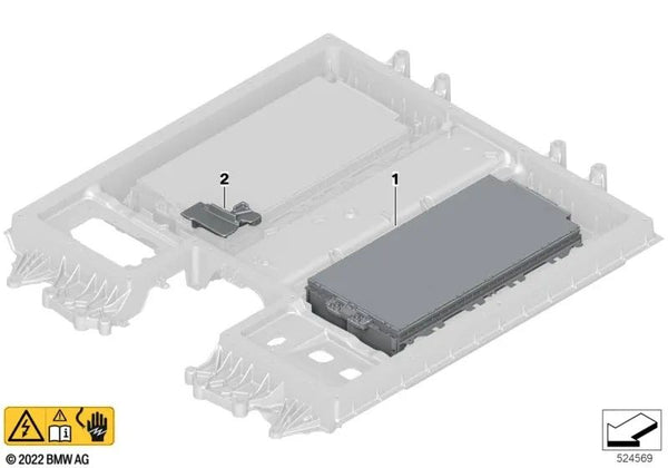 Cubierta de barrera de condensado para BMW Serie 2 U06, X1 U11 (OEM 61278857226). Original BMW.