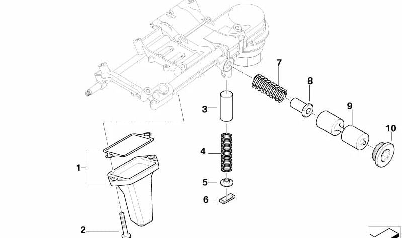 Muelle de presión OEM 11417511075 para BMW E60, E61, E63, E64, E65, E66. Original BMW.