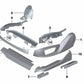 Cubierta guía del asiento delantera izquierda para BMW Serie 5 F07, F10, F11, F18, Serie 7 F01, F02, F04 (OEM 52109175063). Original BMW