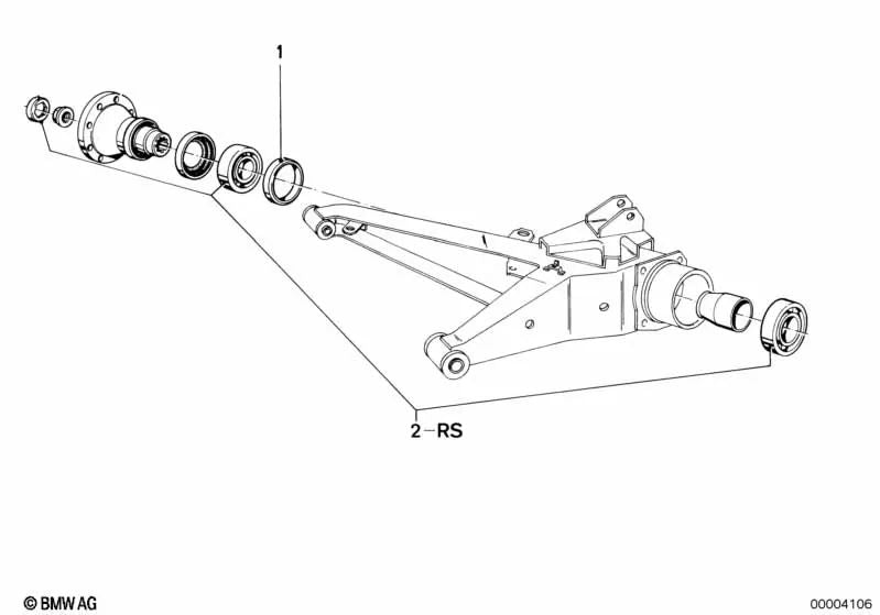 Lámina Distanciadora para BMW Serie 5 E12, Serie 6 E24, Serie 7 E23 (OEM 33411100601). Original BMW