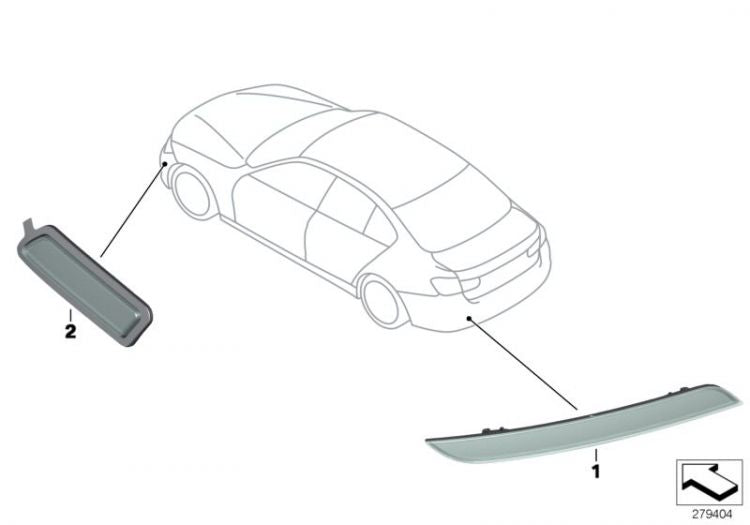 Reflector Trasero Para Bmw F3X. Original Recambios