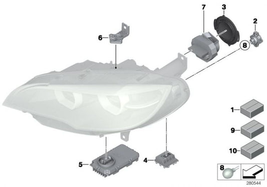 Módulo De Luz Principal Led Para Bmw Varios Modelos. Original Recambios