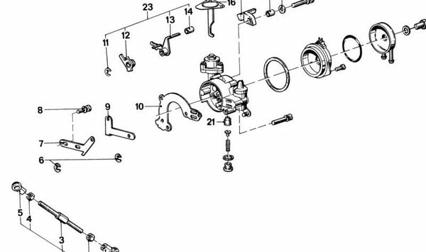 Juego de Varilla de Arranque para BMW Serie 5 E12 (OEM 13111709152). Original BMW