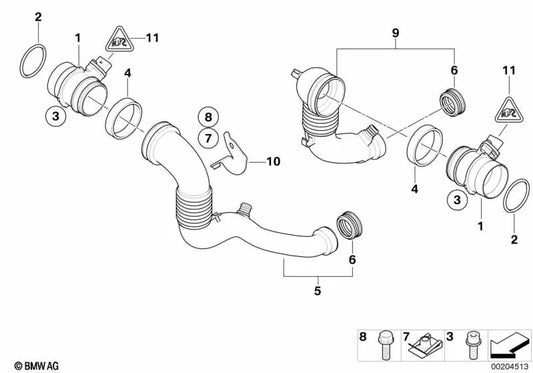 4 Pin Connector for BMW 1 Series E81 E82 E87N E88 3 Series E90 E90N E91 E91N E92 E93 5 Series E60 E60N E61 E61N 6 Series E63N E64N 7 Series E65 X1 E84 X3 E83N (OEM 13627789318). Original BMW