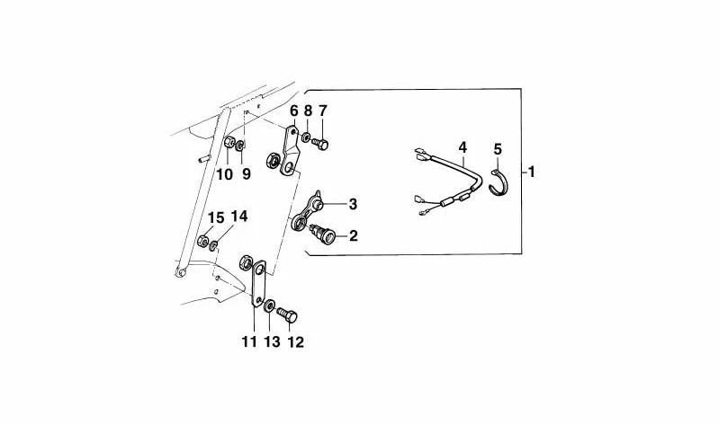 Tuerca Hexagonal para BMW E21, E30, E36, E12, E28, E34, E24, E23, E32, E38, E31 (OEM 07119915558). Original BMW