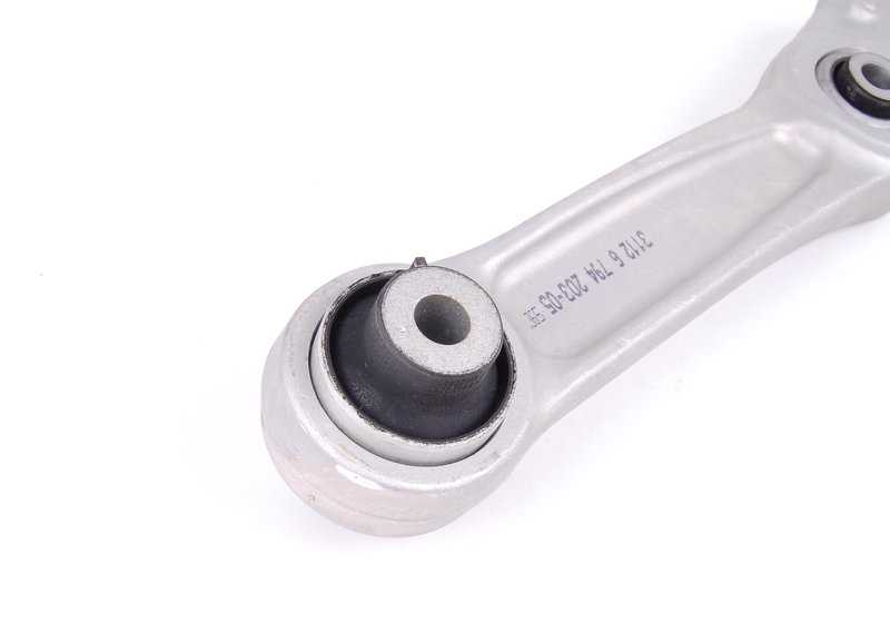 Brazo oscilante inferior con cojinete de goma izquierdo para BMW F10, F11, F18, F06, F12, F13 (OEM 31126794203). Original BMW