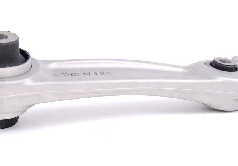 Brazo oscilante inferior con cojinete de goma izquierdo para BMW F10, F11, F18, F06, F12, F13 (OEM 31126794203). Original BMW