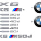 Emblema Logo Insignia Inscripción Etiqueta M Para Bmw E71. Original Recambios