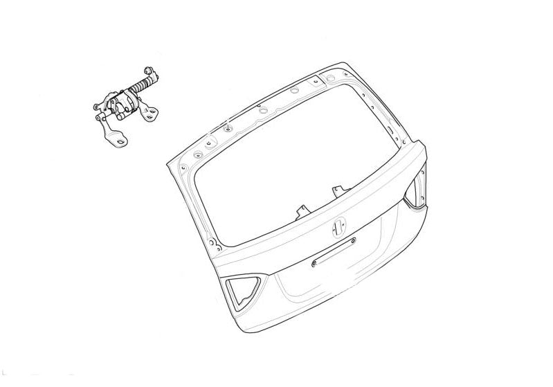 Bisagra De Tapa/cristal Portamaletas/maletero Para Bmw Touring E91. Original Recambios