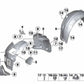 Cubierta inferior izquierda para BMW F06, F12, F13 (OEM 51757224465). Original BMW