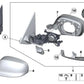 Antrieb linker Rückspiegel für BMW E81, E82, E87N, E88, E90N, E91N, E92, E92N, E93, E93N, F07, F10, F11, F18, E84, E83N, F25, G01, G08, F26, G02, F15, G05, F16 (OEM 67137232743). Original BMW.