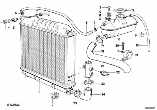 Conector para BMW E21 (OEM 17111120457). Original BMW.