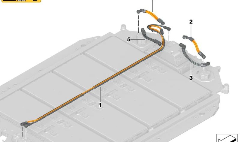 Cableado de Batería de Alto Voltaje para BMW G26E, G26F, G60, G61 (OEM 61278846855). Original BMW