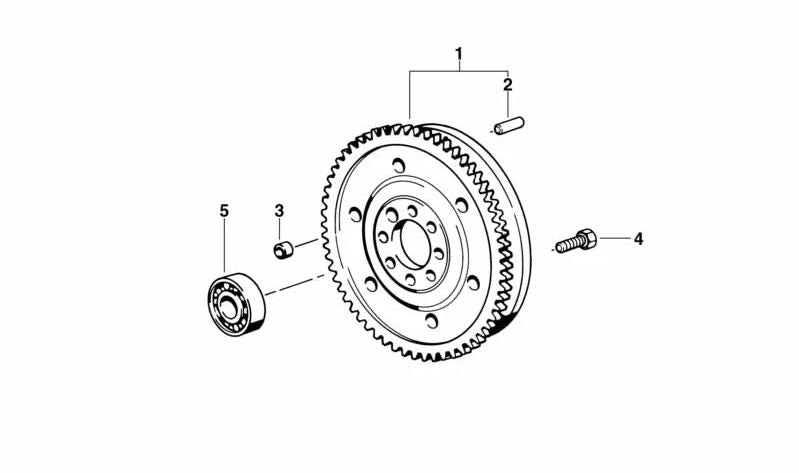 Volante bimasa OEM 21211223617 para BMW Serie 5 E39. Original BMW.