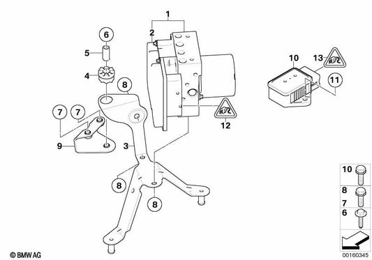 Kit de reparación unidad de control DXC para BMW E60N, E61N (OEM 34526783369). Original BMW