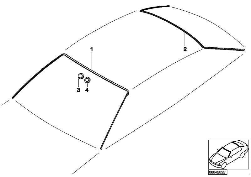 Junta Goma Cristal Trasero Para Bmw E46 Coupe. Original Recambios